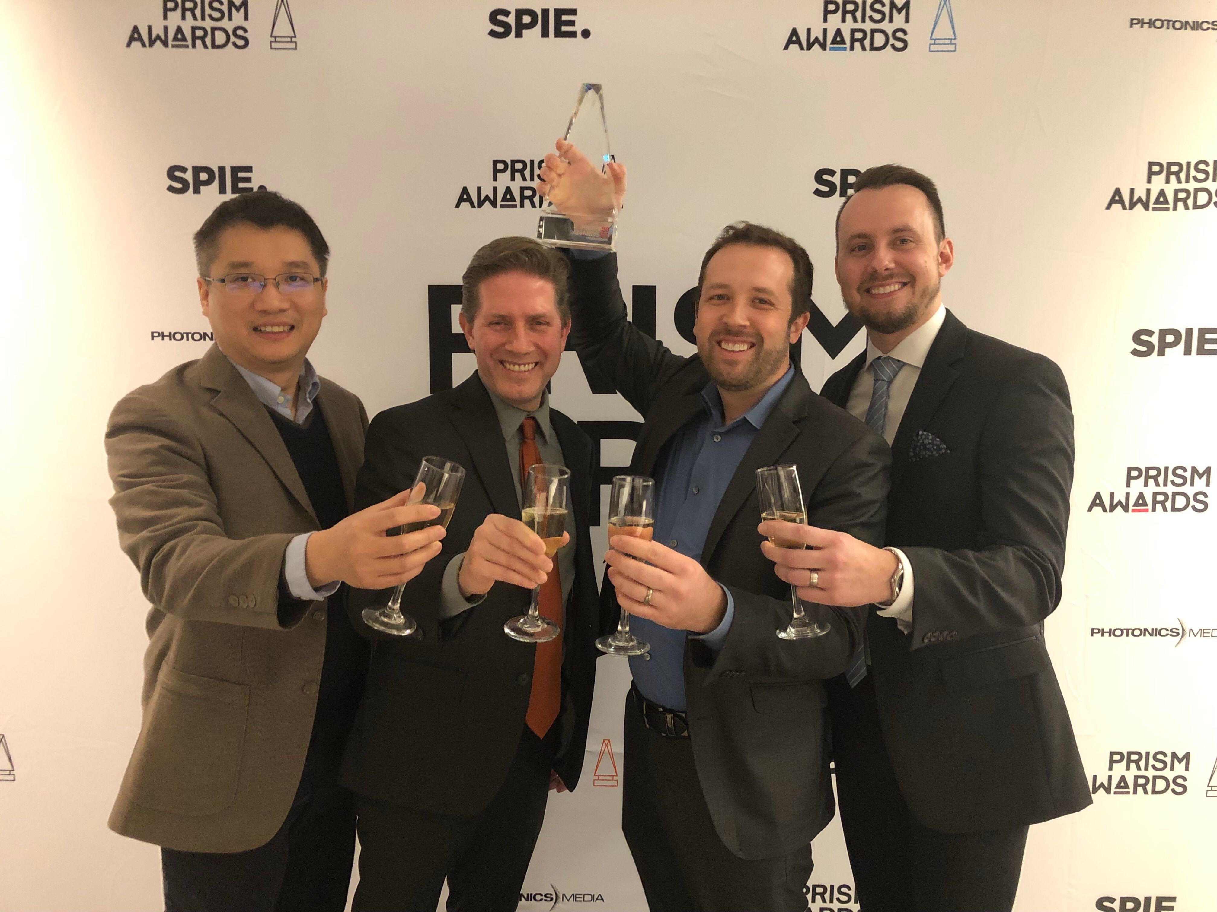 From left to right: Wei Kang, Stephen Boppart, Ryan Shelton, and Ryan Nolan (photo credit: Business Wire)