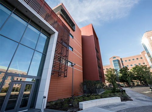 exterior of the ECE building