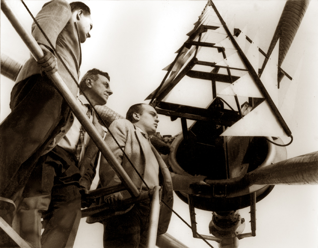 Professors Harold D. Webb and Paul E. Mayes, with student Dwight Isbell&amp;nbsp;