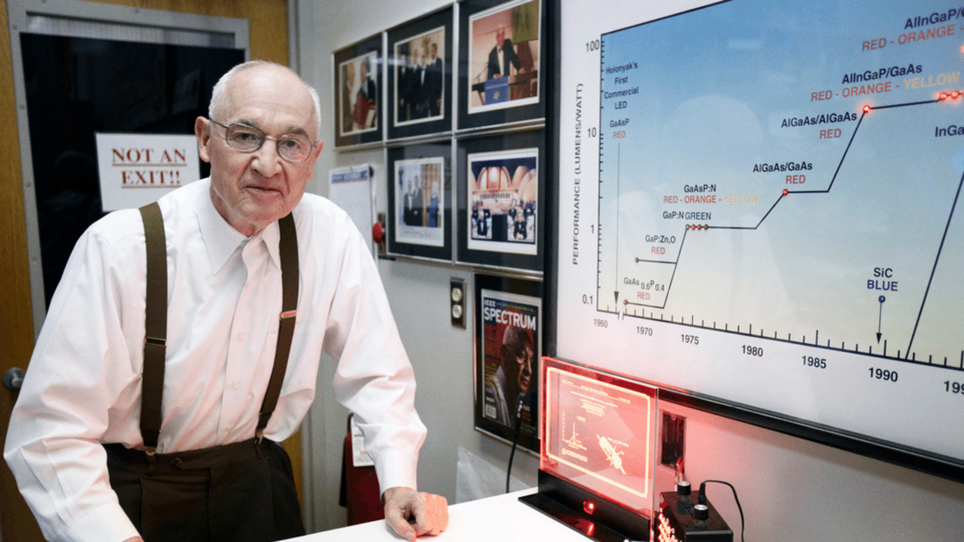 Nick Holonyak, Jr., the John Bardeen Endowed Chair Emeritus in Electrical and Computer Engineering and Physics