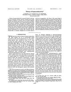 BCS Title Page of Physical Review article