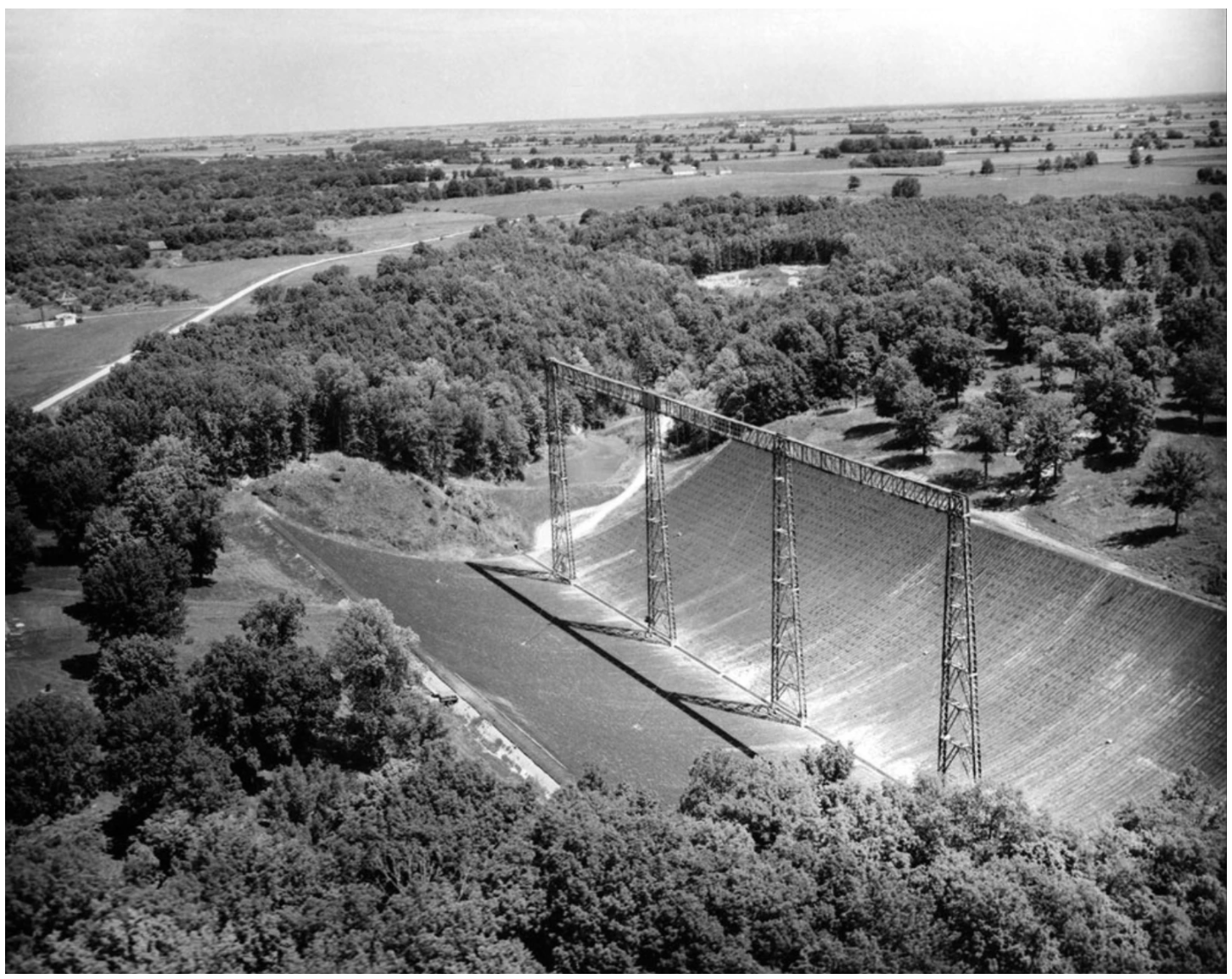 The radio telescope at the Vermilion River Observatory near Danville, Illinois. Image: University of Illinois