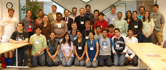 The Information Trust Institute&rsquo;s summer internship drew 19 students from around the world to Illinois to work with faculty from ECE and other campus units on various research projects. Photo courtesy of ITI.