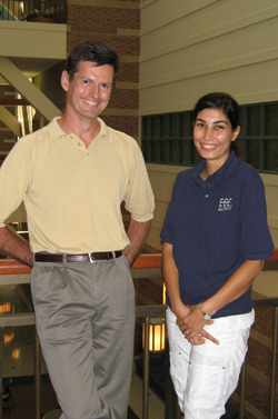 ECE Professor Pierre Moulin and Negar Kiyavash