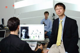 ECE Professor Yi Ma and his students have developed a facial-recognition algorithm that can identify an individual even if an image is corrupted or occluded.