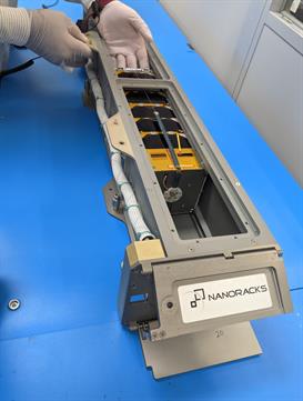 CAPSat is installed into the Nanoracks CubeSat deployer.