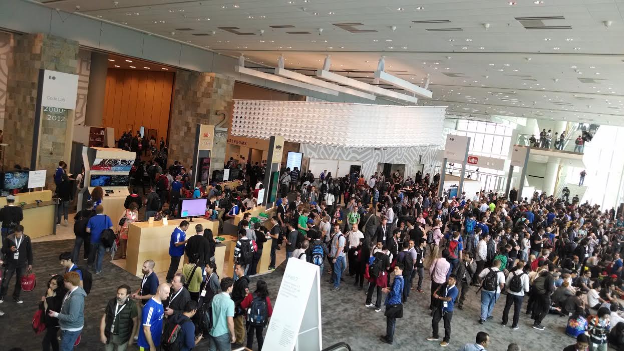 A fraction of the many participants at Google I/O.