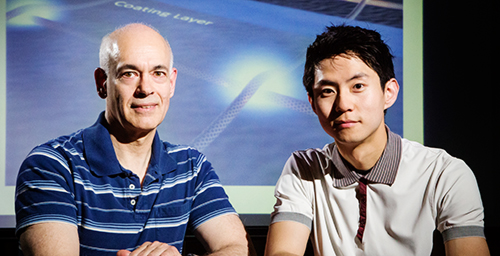 Professor Joseph Lyding (left) and graduate student Jae Won Do (right)