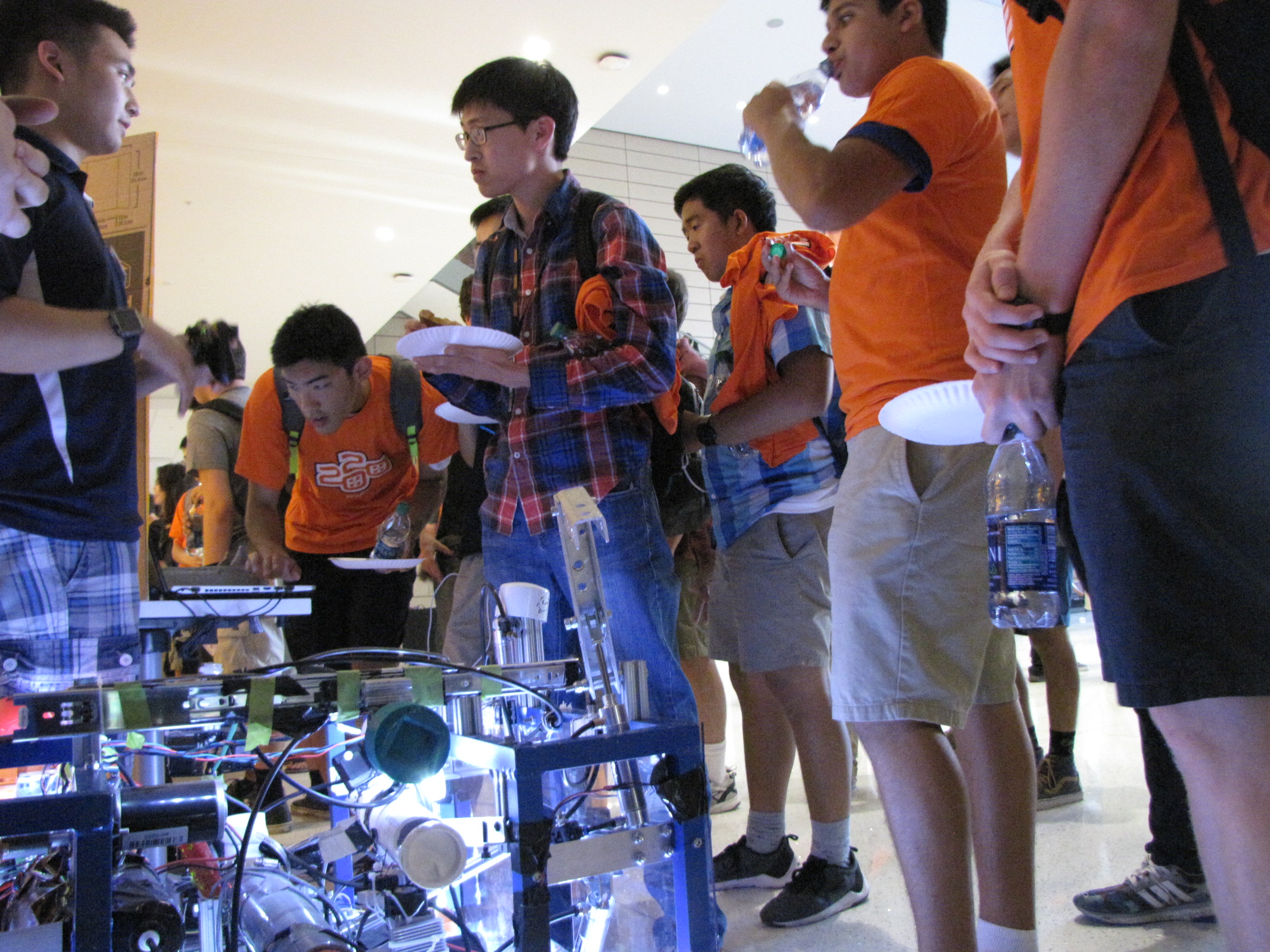 ECE ILLINOIS class of 2020 students learn how to get involved with iRobotics.