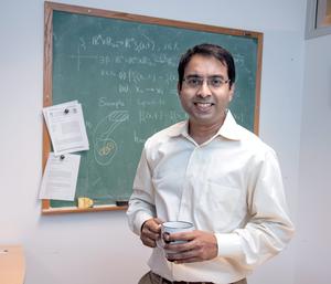 Photo by: Rick Danzl/The News-Gazette.
Associate Professor Sayan Mitra, co-owner of Rational CyPhy, Inc.