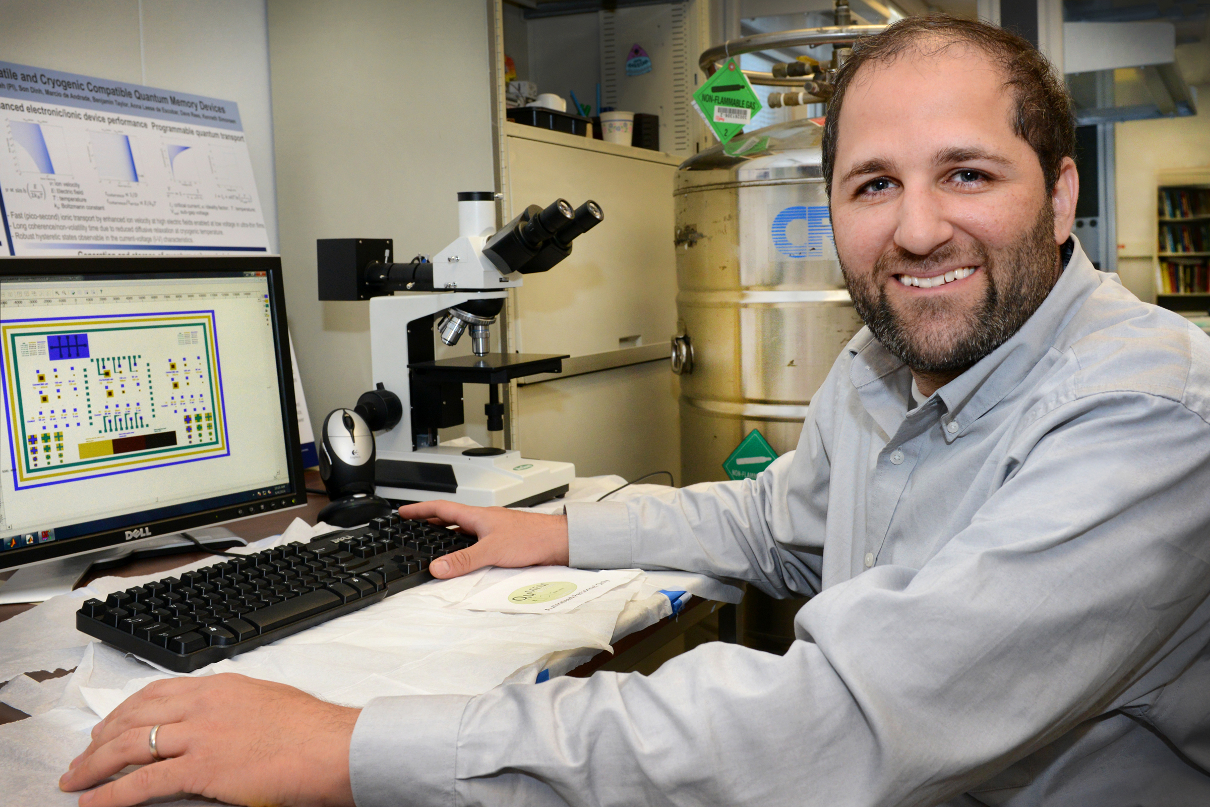 Dr. Osama Nayfeh, engineer, at the Space and Naval Warfare Systems Center Pacific. (Photo by Alan Antczak/Released)