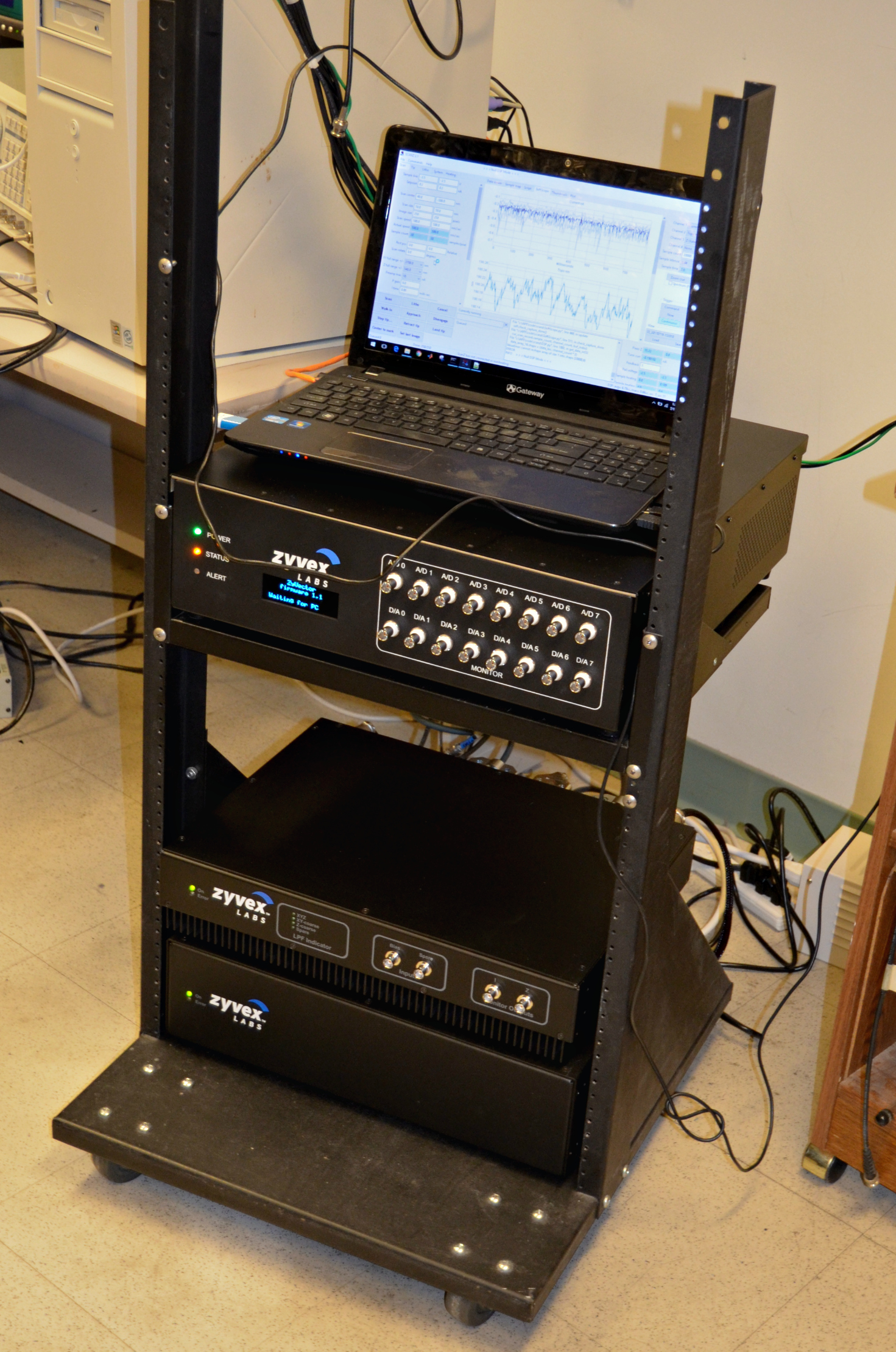 The new 20-bit ZyVector scanning tunneling microscope (STM) control system