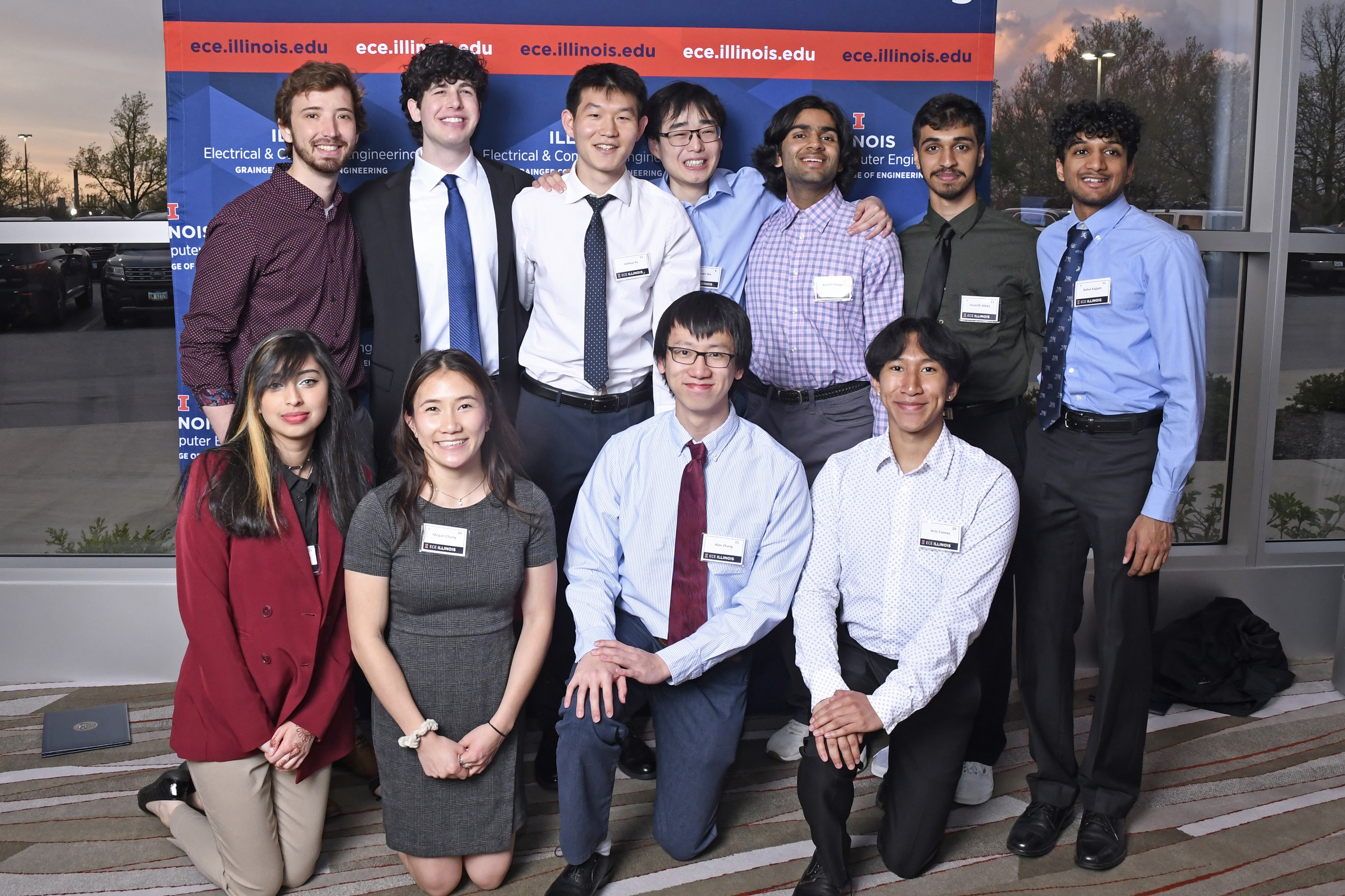 Students at the ECE Student Awards Banquet 2023